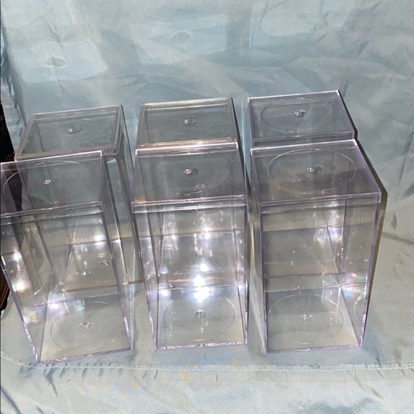 Other - BX45 Vintage Clear Acrylic Storage Boxes